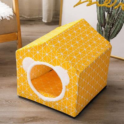 Four Seasons Universal Kennel Cat Semi-Enclosed House - Dog Hugs Cat