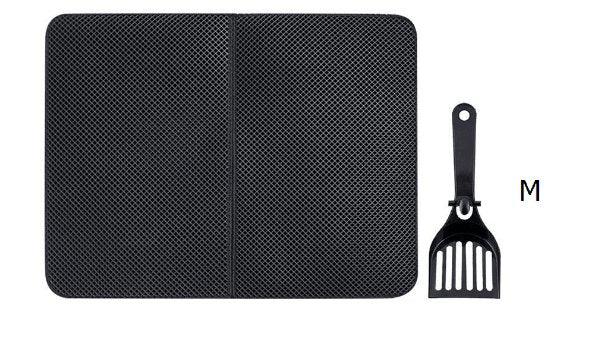 Black Cat Litter Trapper: The Ultimate Waterproof Mat for Mess-Free Cleaning - Dog Hugs Cat