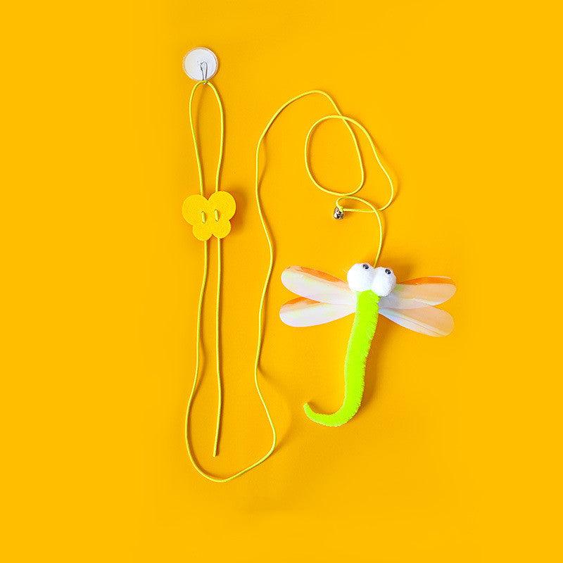 Pet Felt Toys Retractable Catnip Self Hi Hanging Cat Toys - Dog Hugs Cat