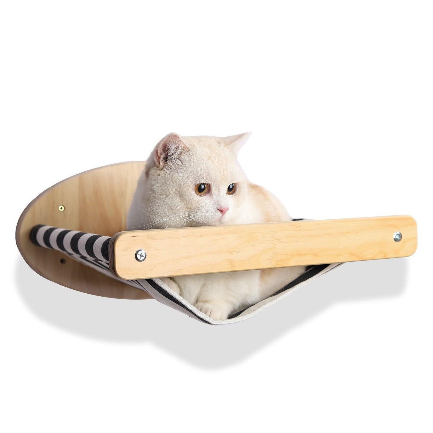 Pine Wood Cat Climbing Frame Cat Wall Hammock Staircase Room Space Capsule Cat Toy - Dog Hugs Cat