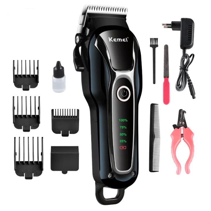 The All-in-One Grooming Pro: The Ultimate Electric Trimmer for Pets and Humans - Dog Hugs Cat