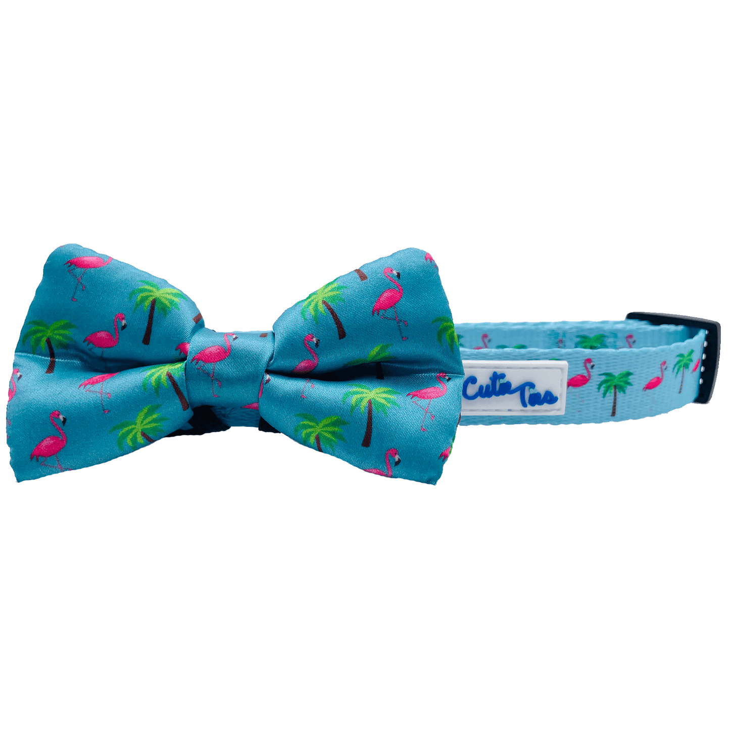 Elegant Wine and Cheese Pattern Dog Bow Tie on Pink Background