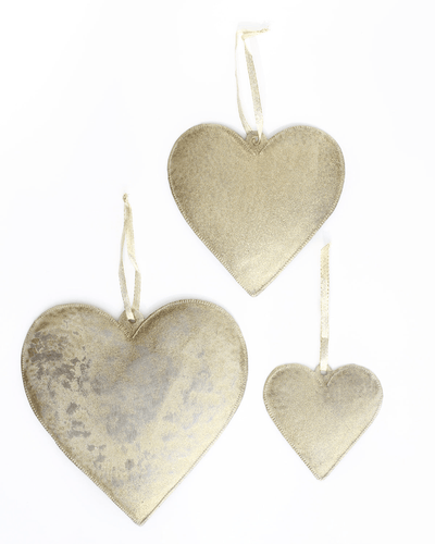 Recycled Metal Heart Wall Art Set