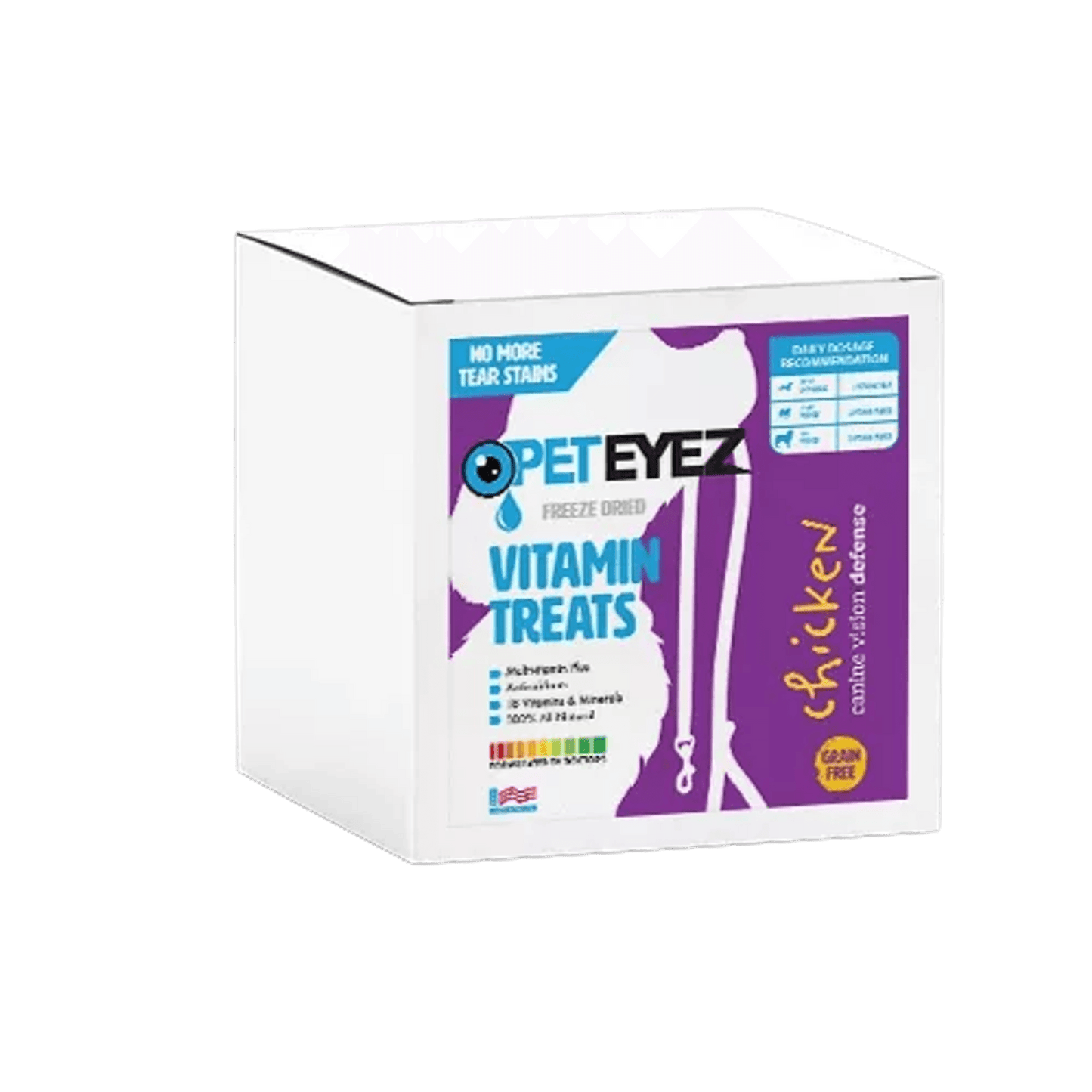 Pet Eyez Canine Vision Defence Vitamin Treats - Chicken Flavour, 35 Pack