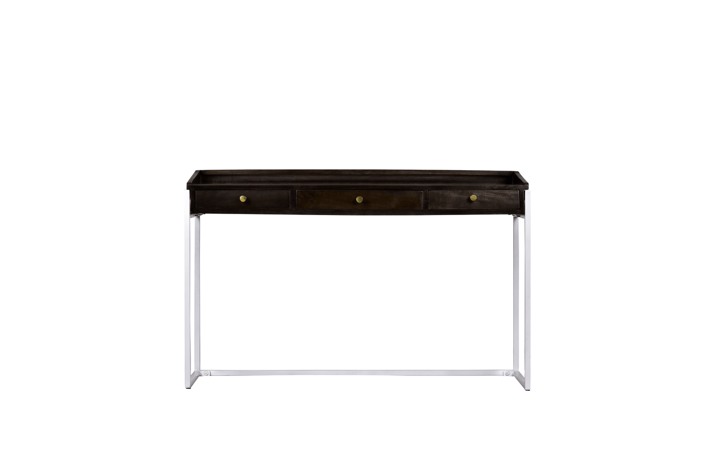 Spitiko Homes Modern Writing Desk With Wooden Surface And Metal Legs