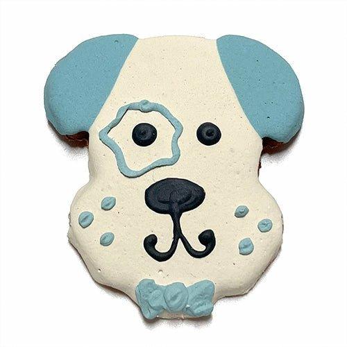 12 Peanut Butter Dog Head Cookies with Yogurt Coating - Case of 12 - Dog Hugs Cat