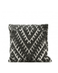 Elegant Black And White Diamond Jacquard Cushion Cover