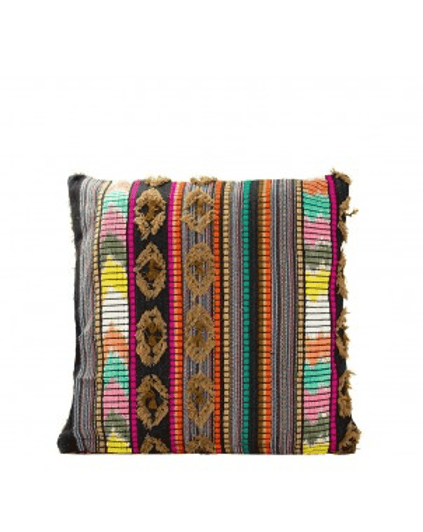 Boho Multicolor Jacquard Cotton Cushion Cover