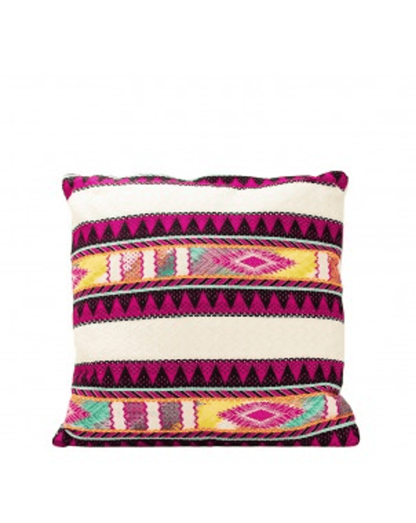 Fuschia Jacquard Cotton Cushion Cover