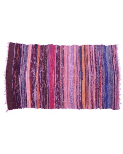 Handcrafted Recycled Fabric Rug - Assorted Colours & Sizes