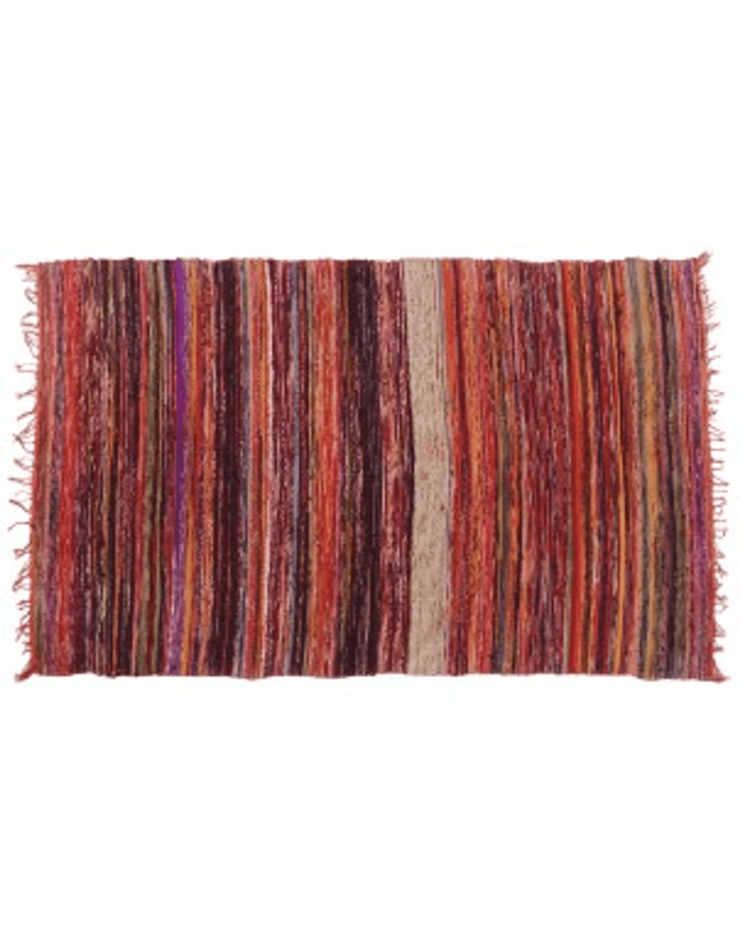 Handcrafted Recycled Fabric Rug - Assorted Colours & Sizes