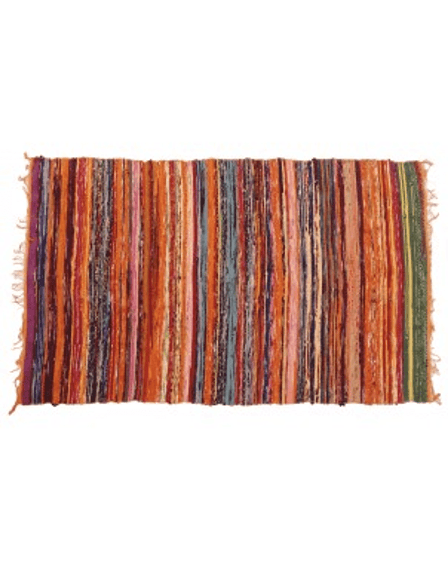 Handcrafted Recycled Fabric Rug - Assorted Colours & Sizes