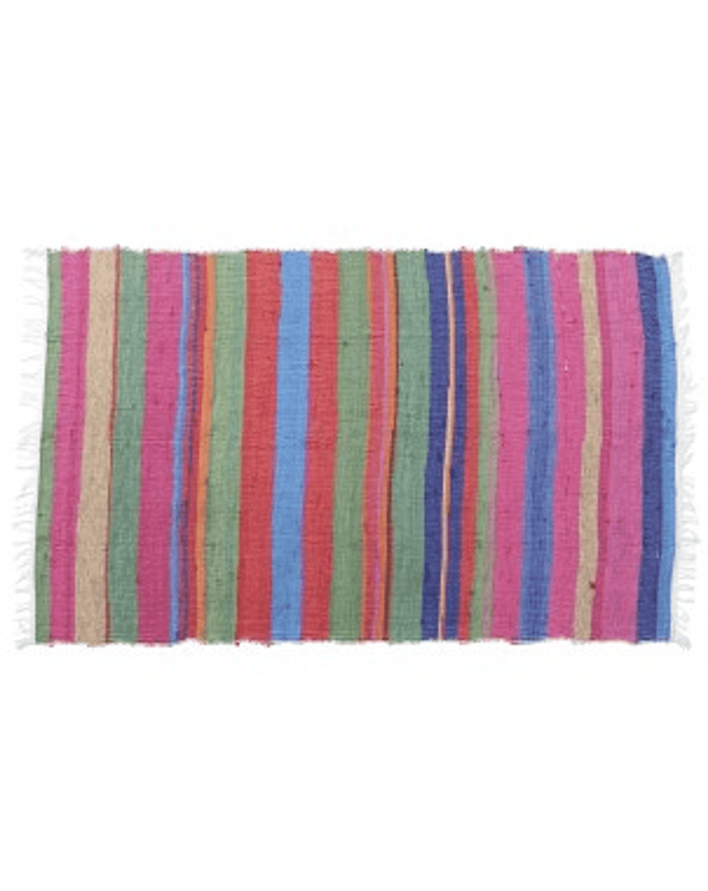 Handcrafted Recycled Fabric Rug - Assorted Colours & Sizes