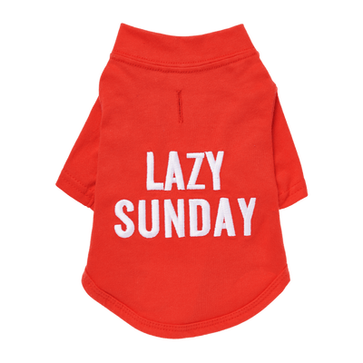 Essential Cotton Dog T-Shirt - Lazy Sunday Edition