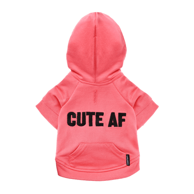 Everyday Cotton Dog Hoodie with Zip Closure