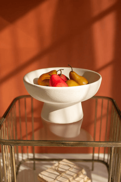 Elegant Short Ceramic Compote