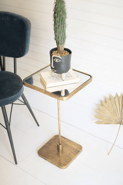 Elegant Mirror-Top Accent Cocktail Table