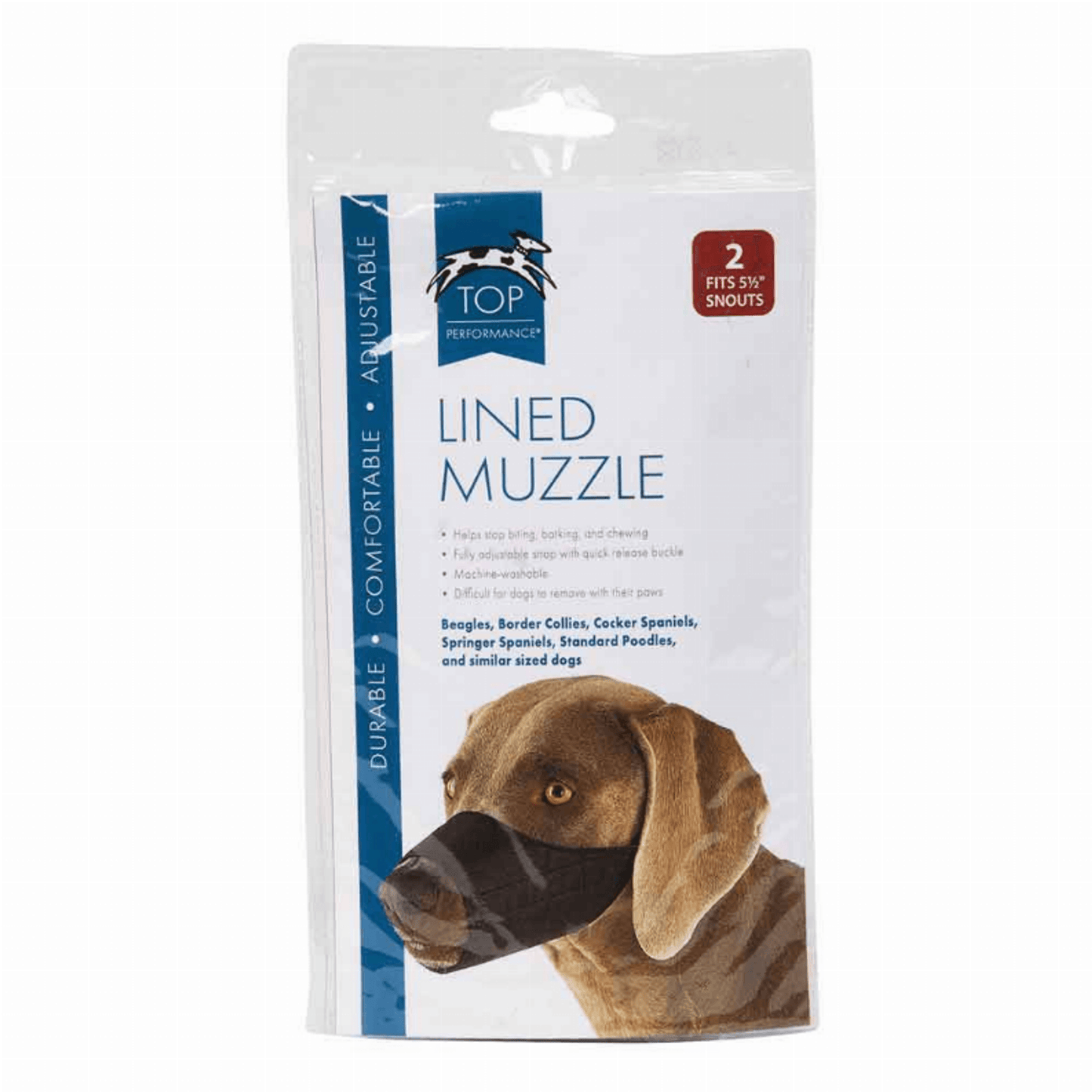 TP Lined Nylon Muzzle 5XL for 10.25 Inch Snout