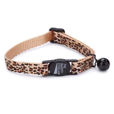 Elegant Cheetah Print Cat Collar (8-12 Inches)