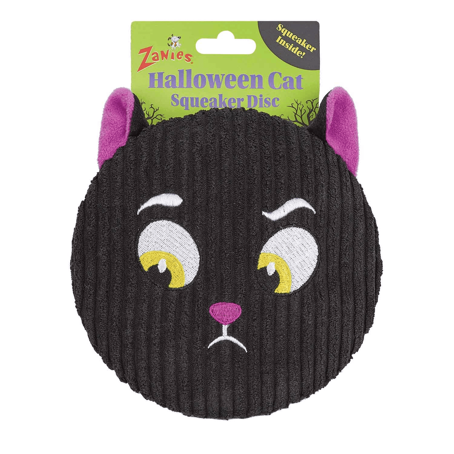 ZA Halloween Cat Squeaker Disc Toy for Playful Pets