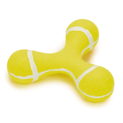 ZA Triple Knob Squeaky Tennis Ball Toy - 6.75in Fun Fetching Delight