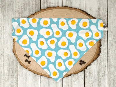 Sunny Side Up Handmade Dog Bandana - Stylish Collar Accessory