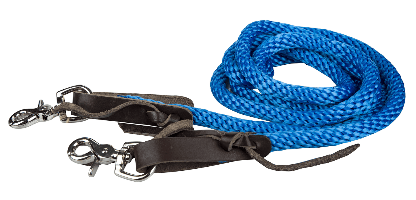 Tabelo Round Poly Braided Event Reins with Scissor Snaps