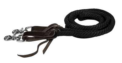 Tabelo Round Poly Braided Event Reins with Scissor Snaps