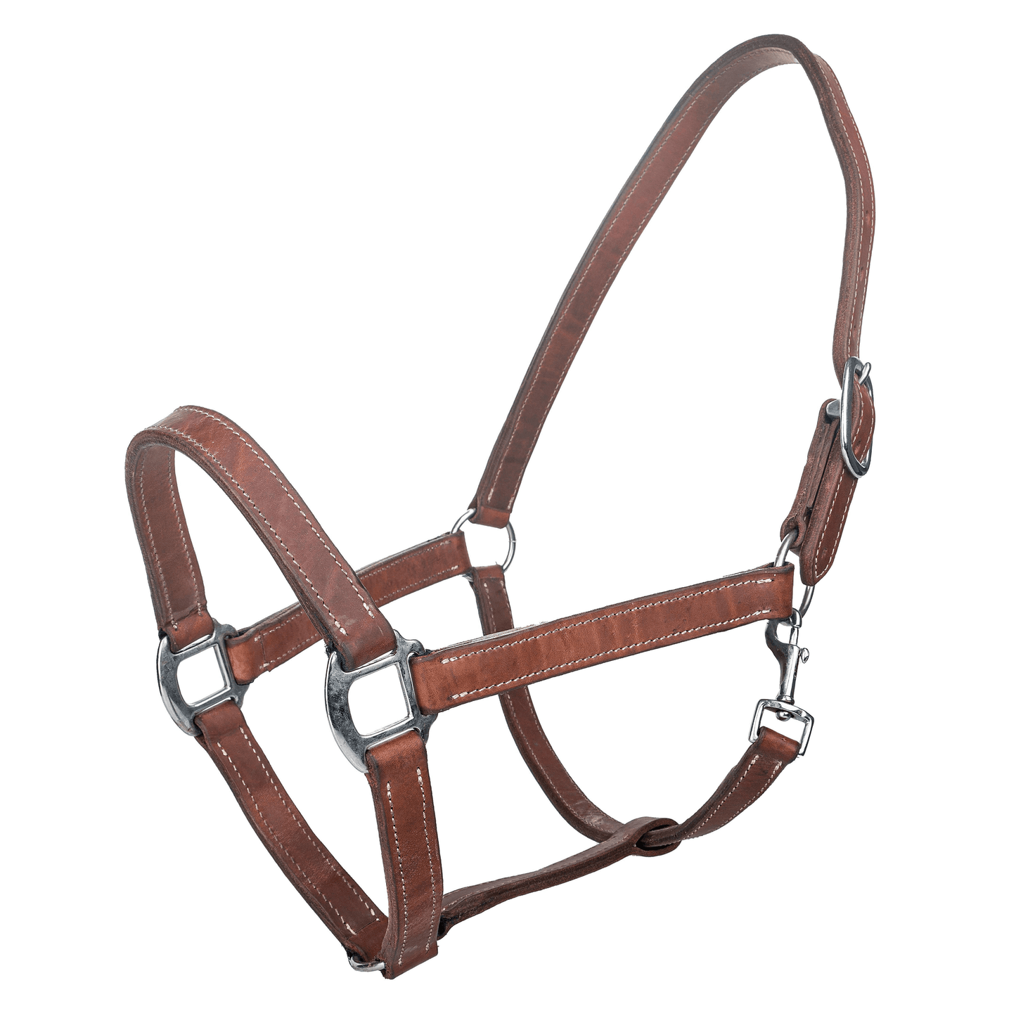 Tabelo Full-Size Adjustable Leather Halter with Snap