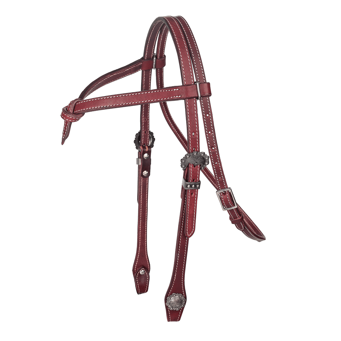 Tabelo Premium Knotted Brow Headstall in Argentina Leather