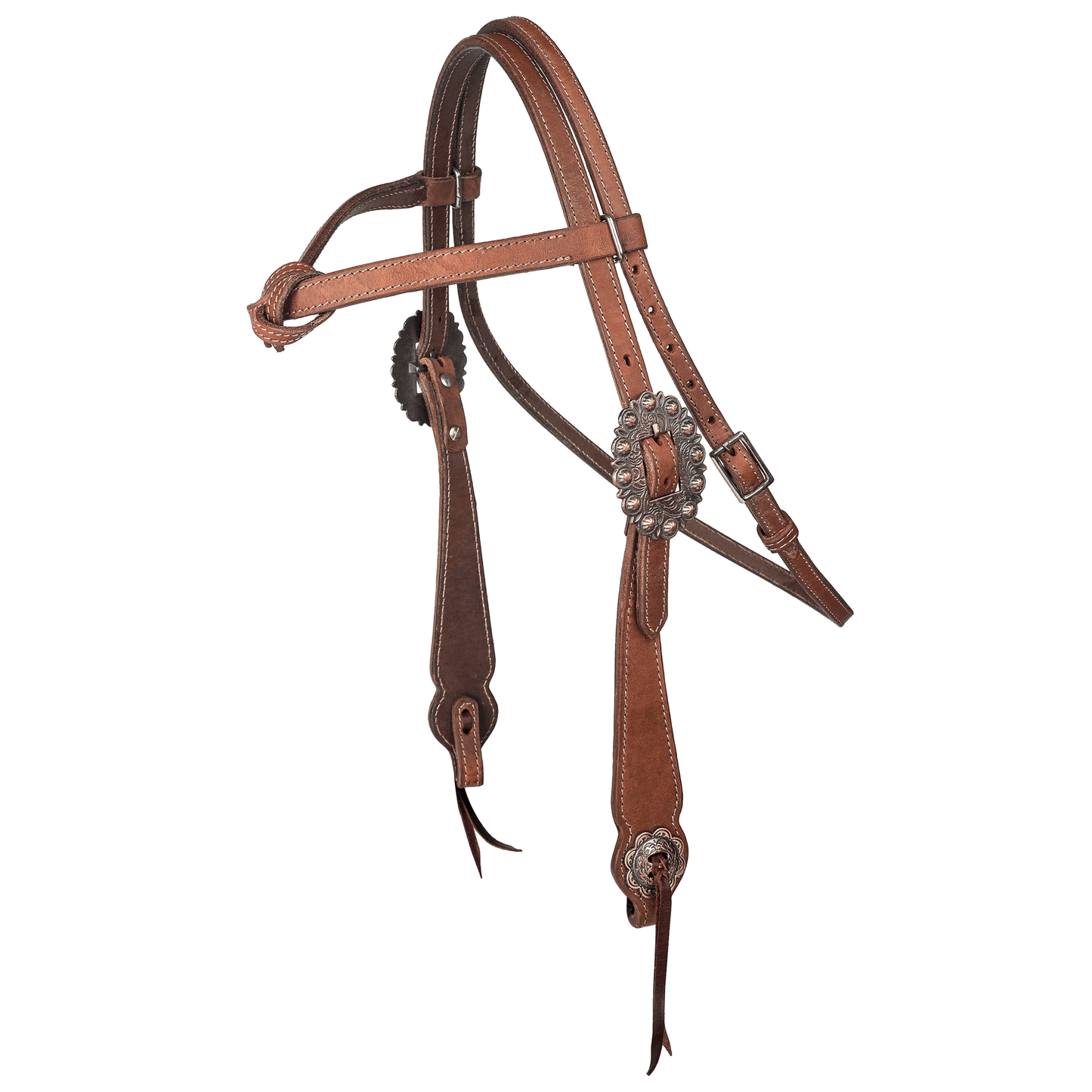 Tabelo Premium Knotted Brow Headstall in Argentina Leather