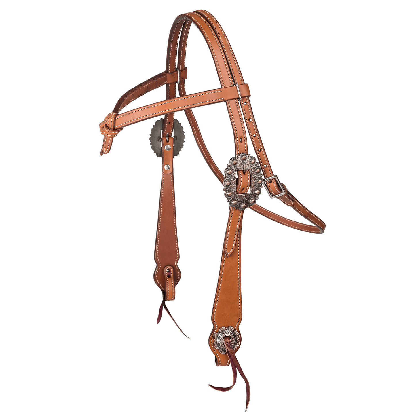 Tabelo Premium Knotted Brow Headstall in Argentina Leather