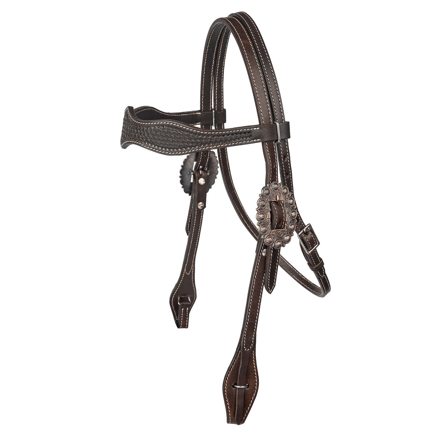 Tabelo Scalloped Browband Headstall in Argentina Leather