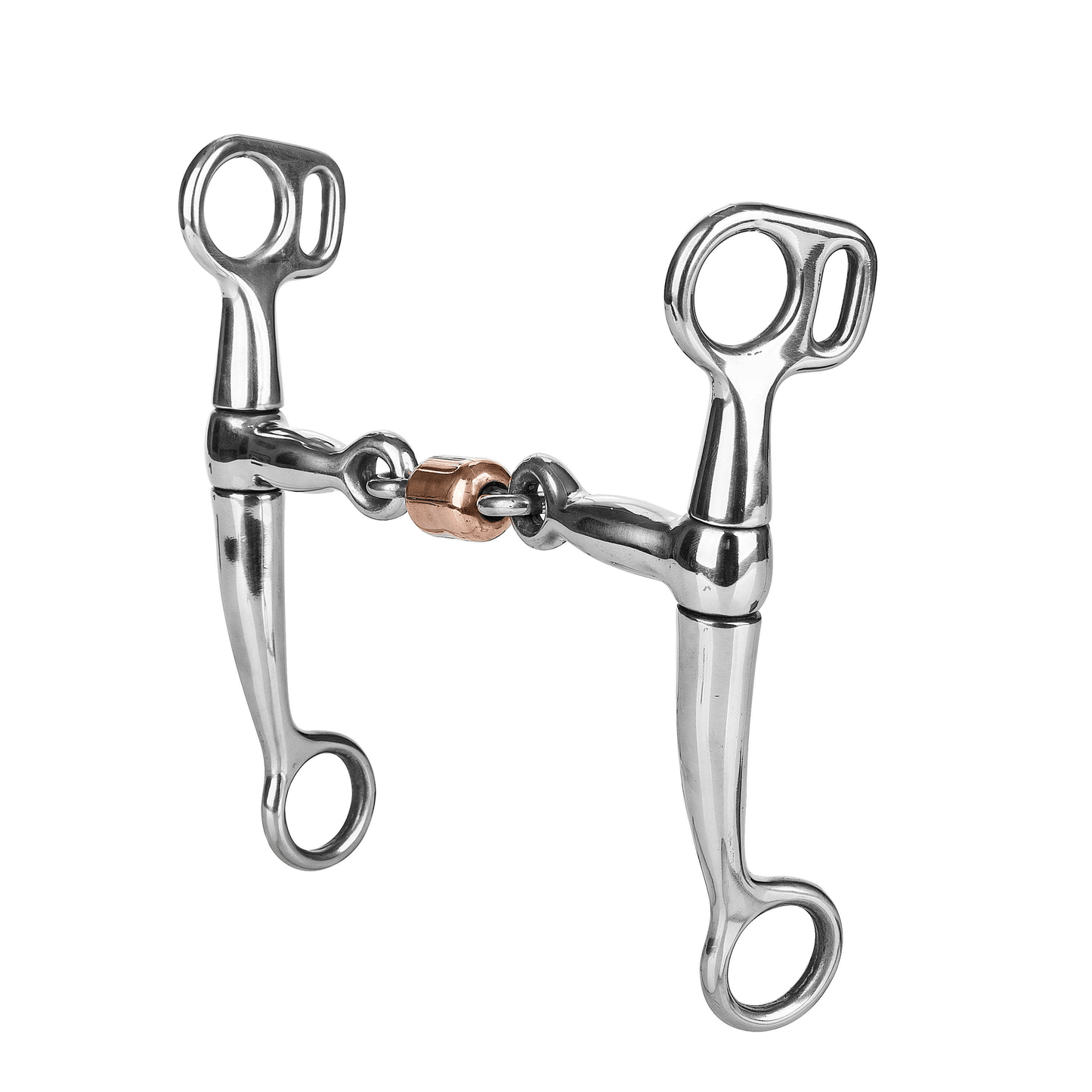 Tabelo SS Tom Thumb Snaffle Bit with Copper Roller, 5" Mouth