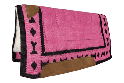 Tabelo Zapotec Design Wool Show Pad with Premium Fleece and Leather Reinforcement