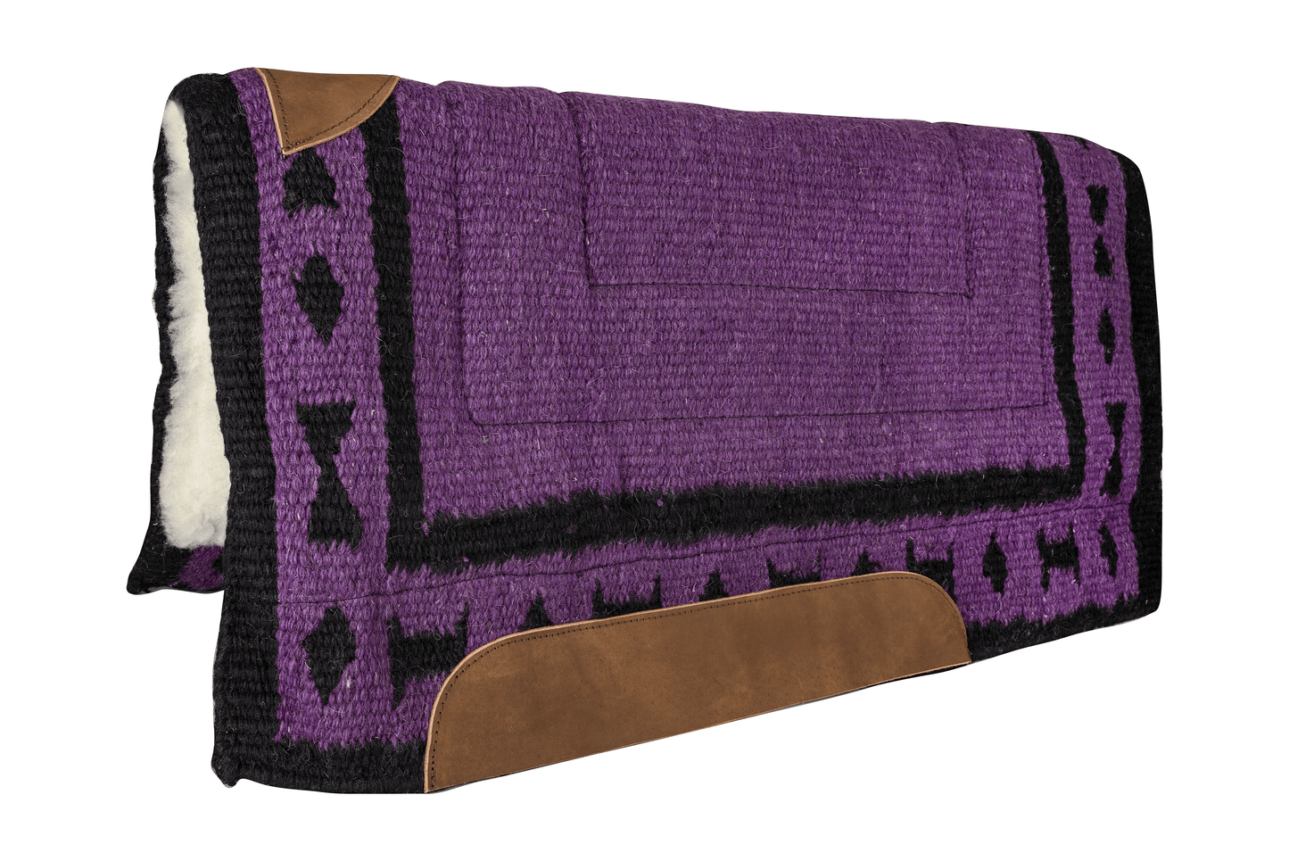 Tabelo Zapotec Design Wool Show Pad with Premium Fleece and Leather Reinforcement