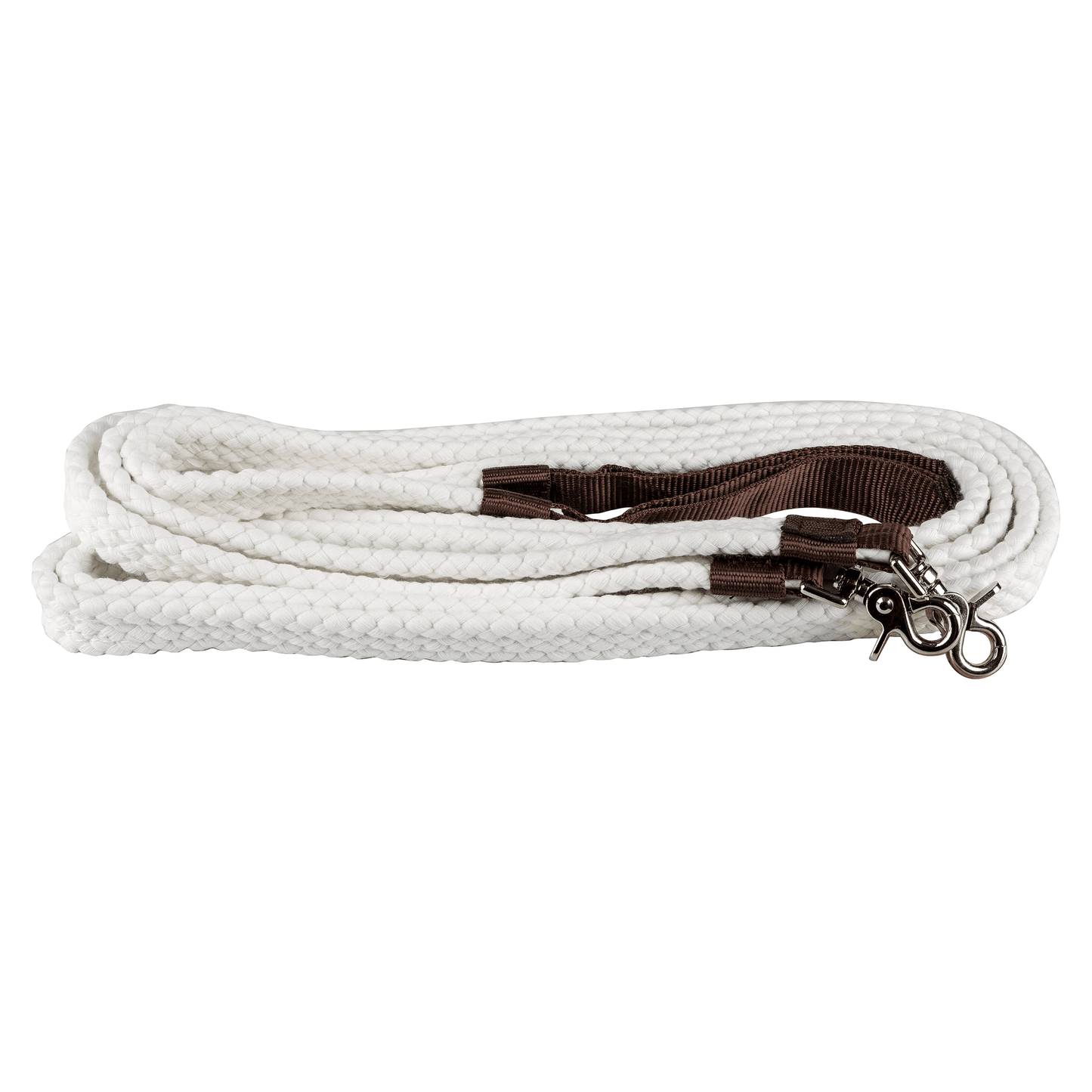 Tabelo Pro-Cotton 7ft Braided Split Reins with Scissor Snaps