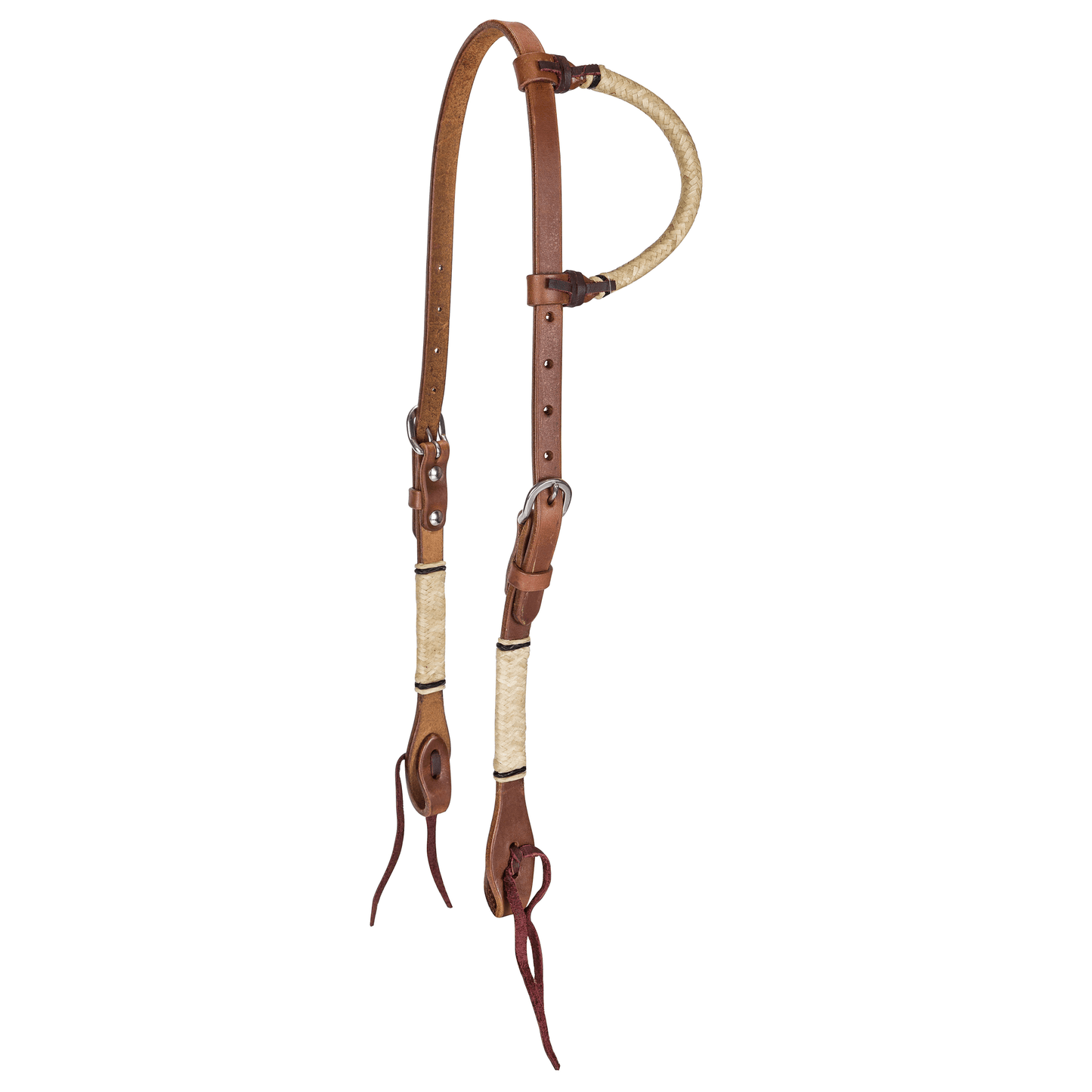 Tabelo Rawhide-Trimmed Leather One Ear Headstall