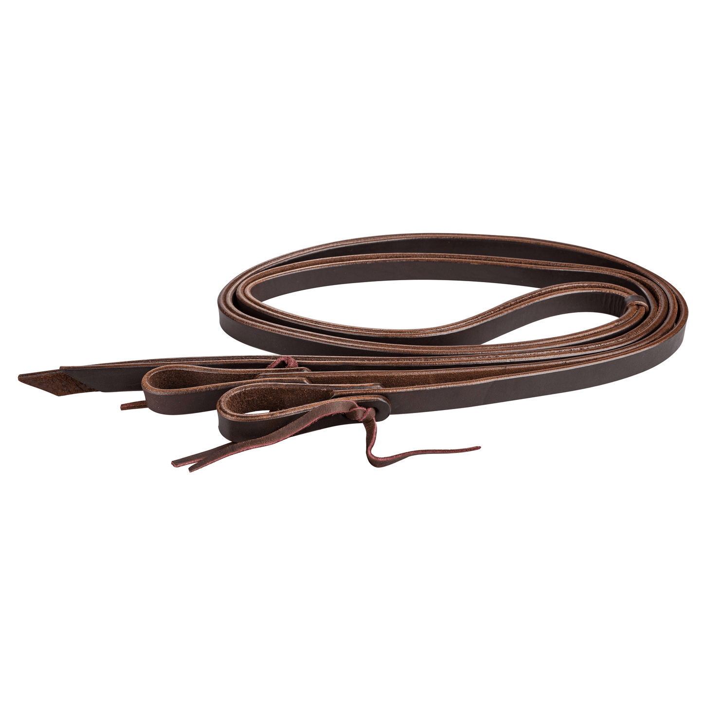 Tabelo Premium Leather Split Reins with Water Tie and Latigo Laces