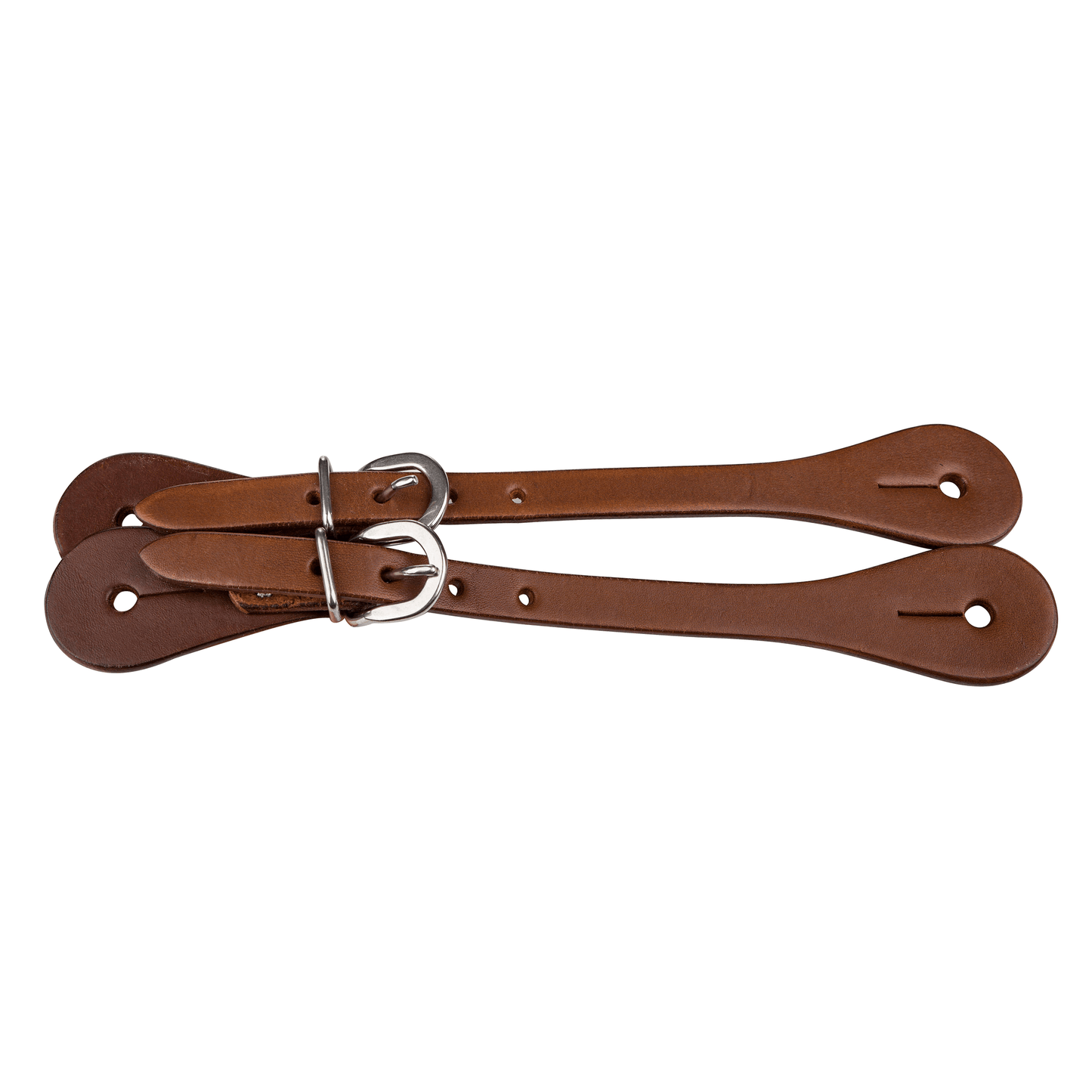 Tabelo Heavy Natural Leather Spur Straps with Heel Buckles