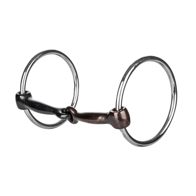 TABELO Copper Inlay Offset Dee Snaffle Bit - 4.5" SI Mouth