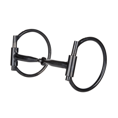 TABELO Copper Inlay Offset Ring Snaffle Bit - 5" Mouth, 75mm Rings