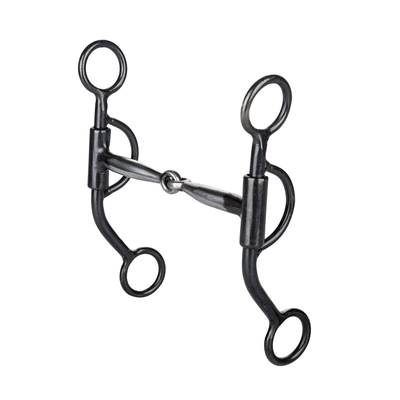 TABELO 5" Sweet Iron Snaffle Mouth Bit with Copper Inlay