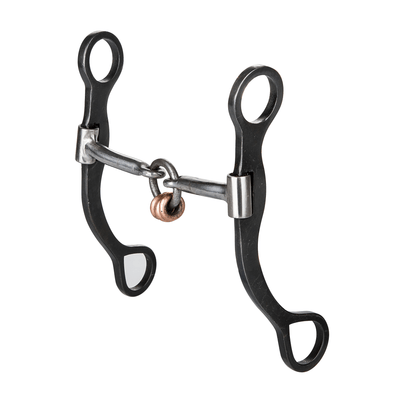 TABELO 7" Plain Cheek Lifesaver Bit with Sweet Iron and Copper Rings