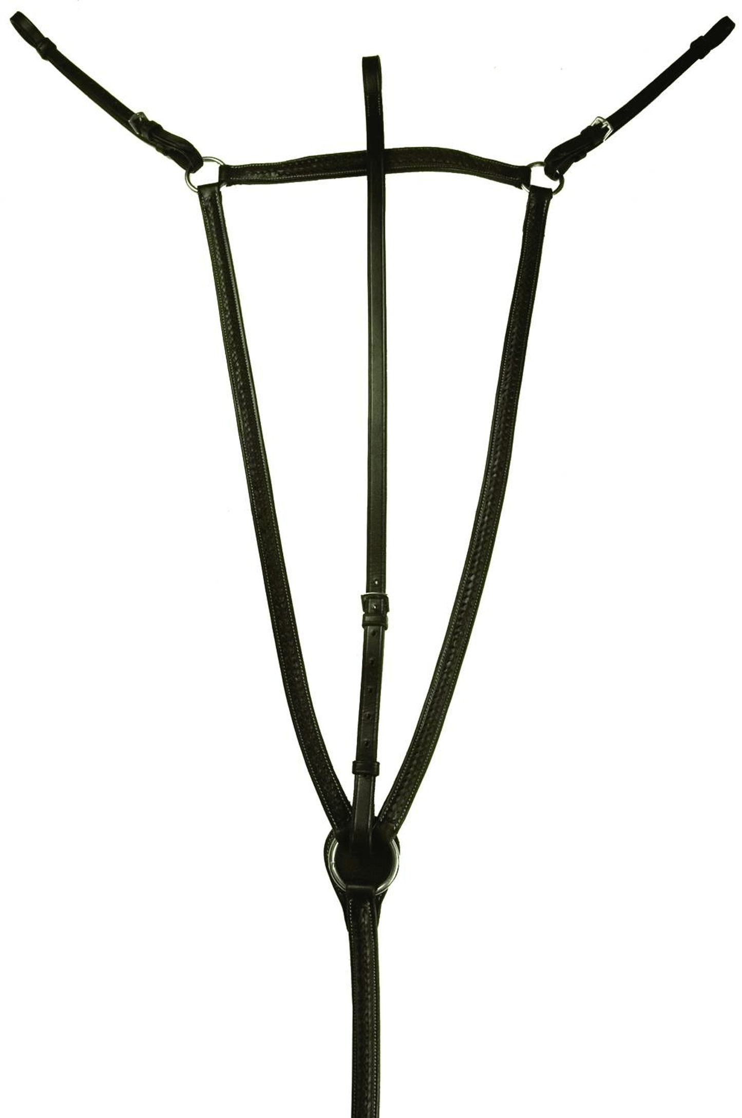 Gatsby Braided Leather Raised Breastplate