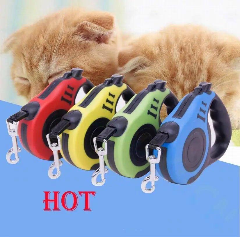 16.5FT Premium Automatic Retractable Dog Leash - Dog Hugs Cat