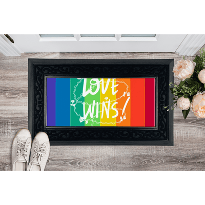 Love Wins Customizable Heavy Duty Door Mat