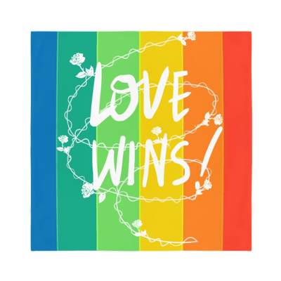 Love Wins Super Soft Square Bandana