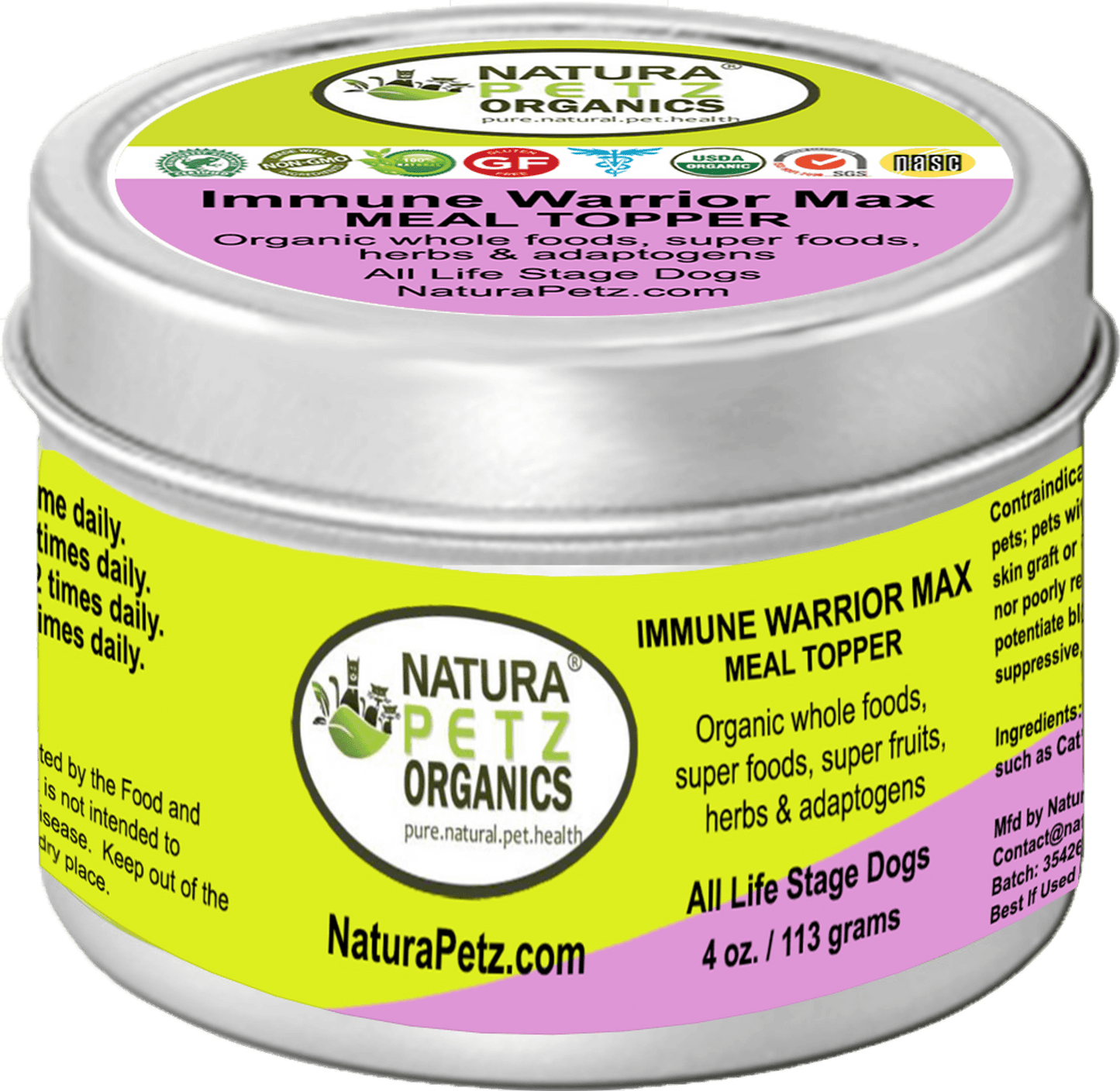 Immune Warrior Max Meal Topper for Dogs and Cats – Advanced Immune Support Formula