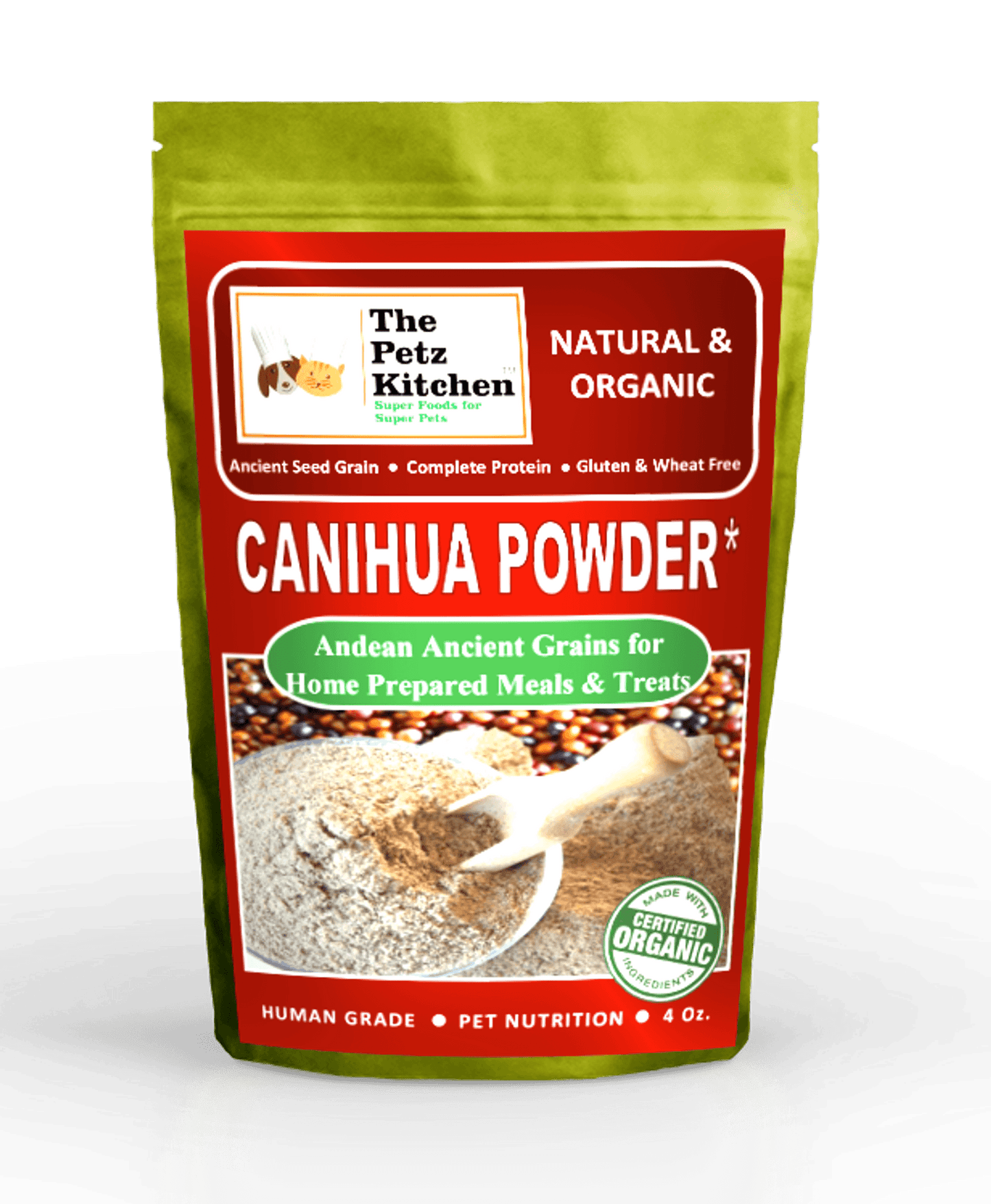 Organic Canihua Flour - Complete Gluten-Free Superfood for Pets